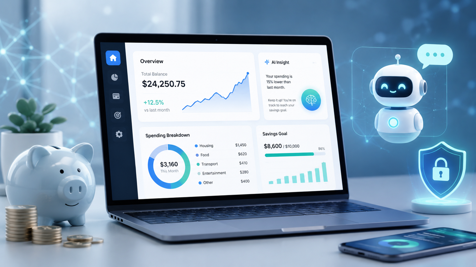 IA e Finanças Pessoais: como a inteligência artificial está revolucionando a forma de poupar, investir e analisar dinheir