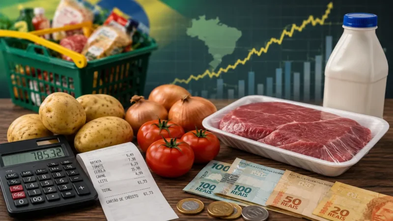 O Custo de Vida Subiu: 5 Alimentos que Mais Pressionaram o IPCA em Maio de 2026