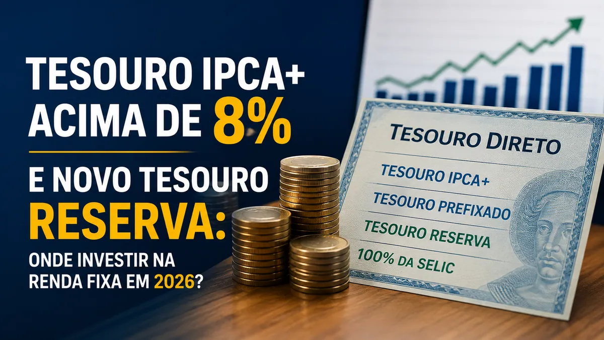 Tesouro IPCA+ acima de 8% e Novo Tesouro Reserva: Onde Investir na Renda Fixa em 2026?